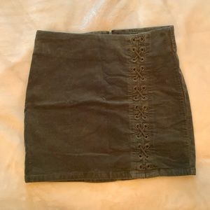 Forever21 Olive Green Mini Skirt